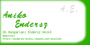 aniko endersz business card